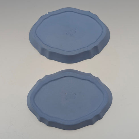 英國復古韋奇伍德碧玉瓷器一對淡藍色